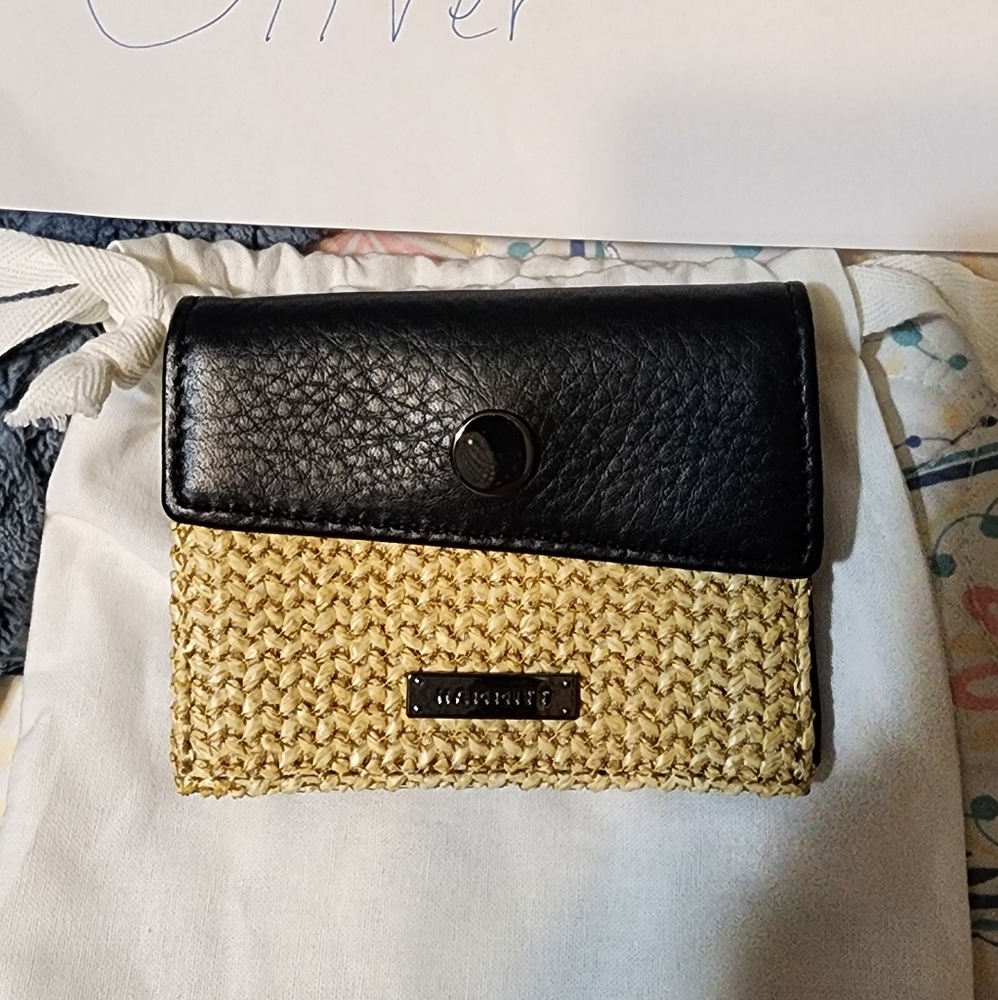 Hammitt Montana Pocket Black Raffia NEW